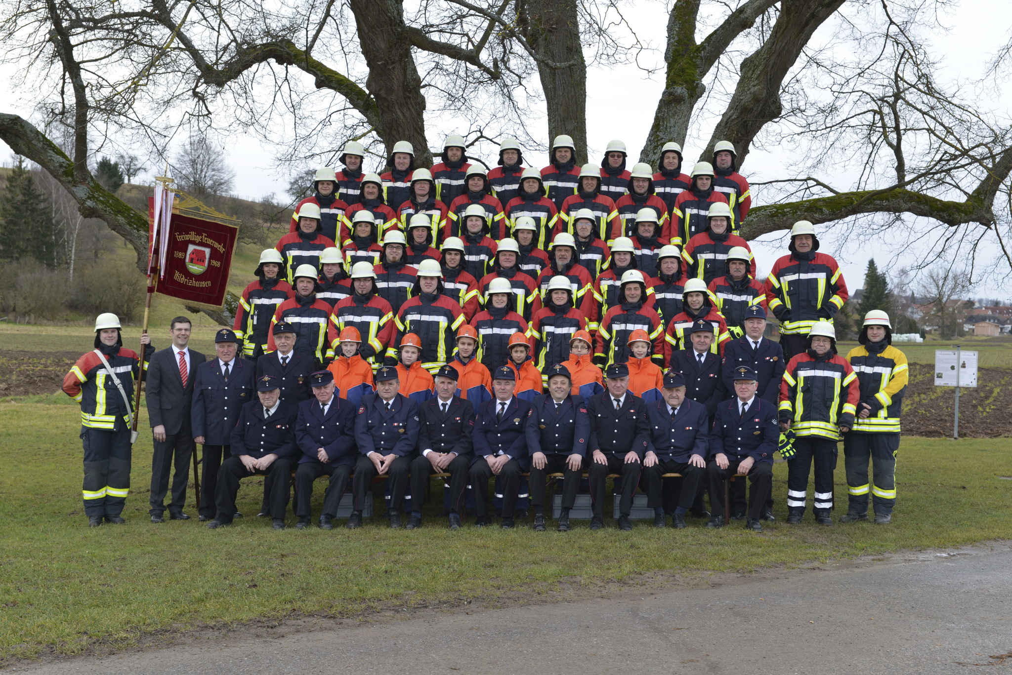 Mannschaft der Freiwilligen Feuerwehr Hildrizhausen